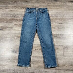 Levi's Women's Jeans Wedgie Straight Leg Denim Button Fly 28‎ Blue